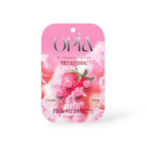 Opia Mitragynine 150mg Pink Strawberry Chewable Tablets