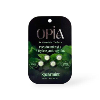 Opia Pseudo + 7OH Chewable Tablets Spearmint 80mg
